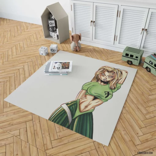 Women Girl Comic Rug 1