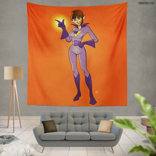 Wonder Twins Heroic Siblings Tales Comic Wall Tapestry