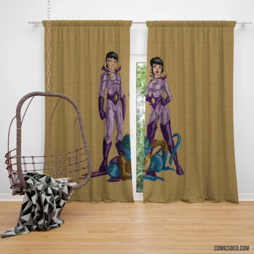 Wonder Twins Power of Duo Comic Curtain