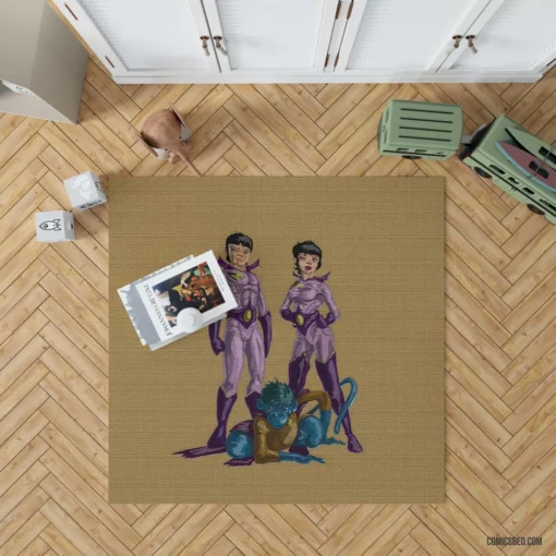 Wonder Twins Power of Duo Comic Rug