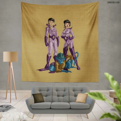 Wonder Twins Power of Duo Comic Wall Tapestry