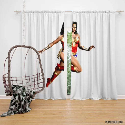 Wonder Woman Amazon Heroic Journey Comic Curtain