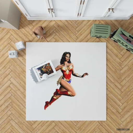 Wonder Woman Amazon Heroic Journey Comic Rug