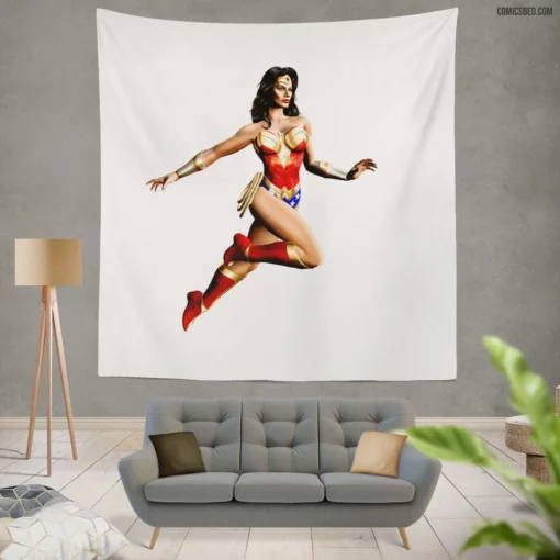 Wonder Woman Amazon Heroic Journey Comic Wall Tapestry