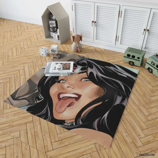 Wonder Woman Amazon Might Comic Rug 1