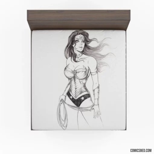 Wonder Woman Amazon Quest Comic Fitted Sheet 1