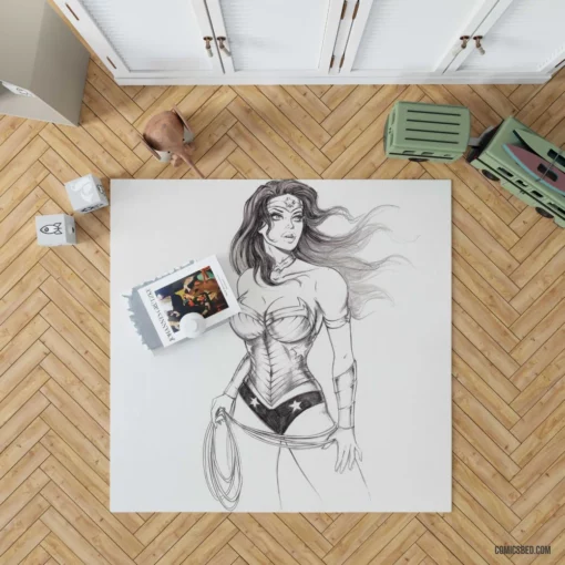 Wonder Woman Amazon Quest Comic Rug