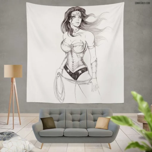 Wonder Woman Amazon Quest Comic Wall Tapestry