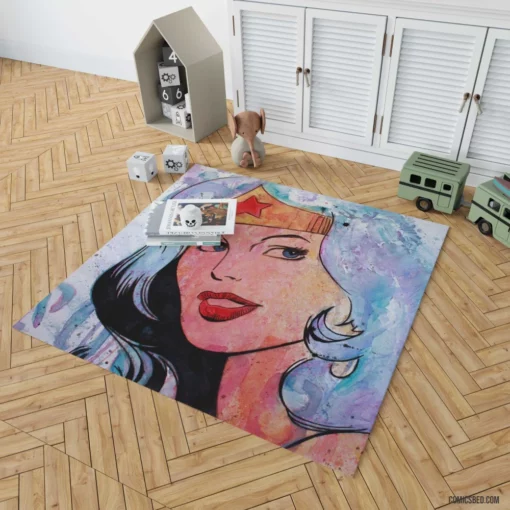 Wonder Woman Amazon Triumph Comic Rug 1