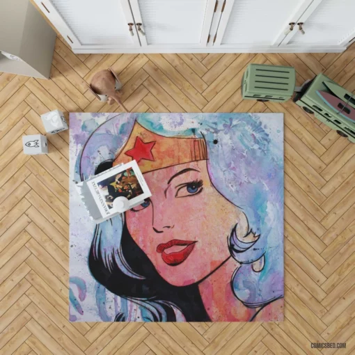 Wonder Woman Amazon Triumph Comic Rug