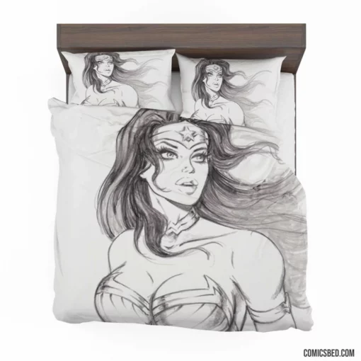 Wonder Woman Amazon Warrior Comic Bedding Set 1