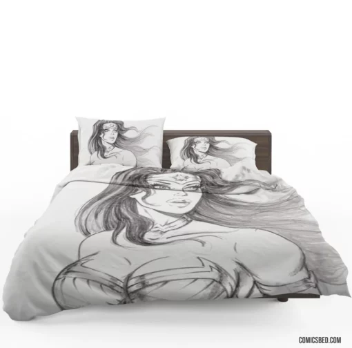 Wonder Woman Amazon Warrior Comic Bedding Set