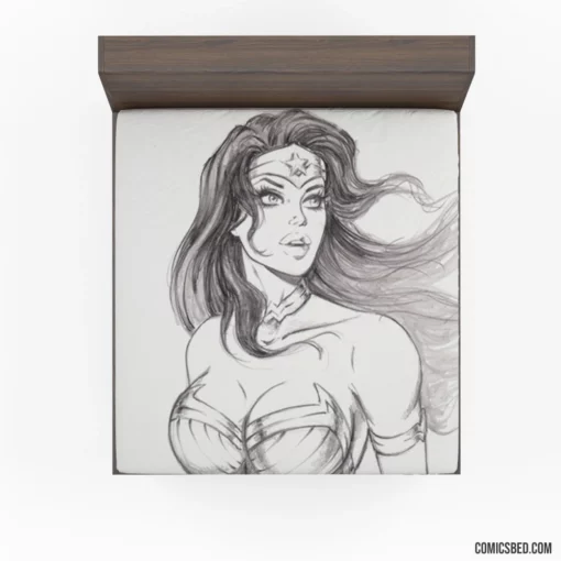 Wonder Woman Amazon Warrior Comic Fitted Sheet 1