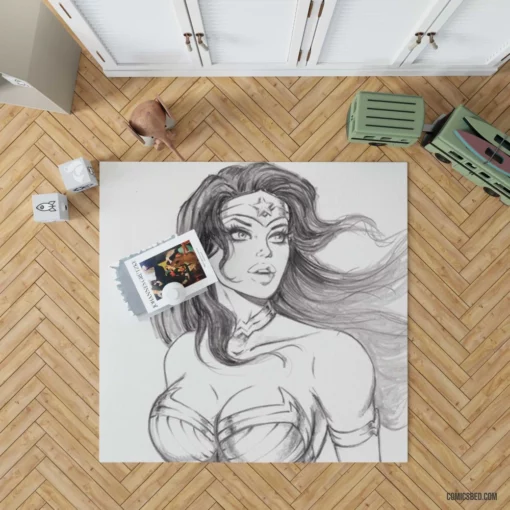 Wonder Woman Amazon Warrior Comic Rug