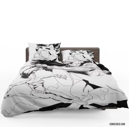 Wonder Woman Amazonian Hero Comic Bedding Set