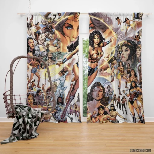 Wonder Woman Amazonian Odyssey Comic Curtain