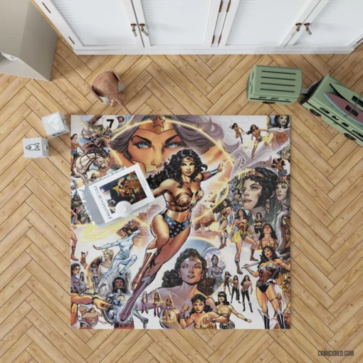 Wonder Woman Amazonian Odyssey Comic Rug