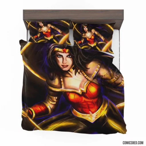 Wonder Woman Amazonian Warrior Striking Appearance Comic Bedding Set 1