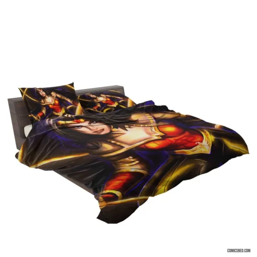 Wonder Woman Amazonian Warrior Striking Appearance Comic Bedding Set 2