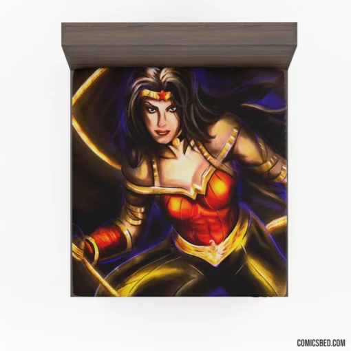 Wonder Woman Amazonian Warrior Striking Appearance Comic Fitted Sheet 1