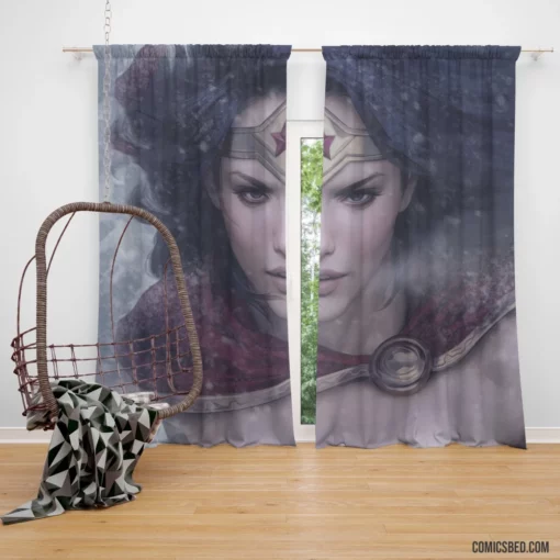 Wonder Woman Artwork DC Amazon Comic Curtain