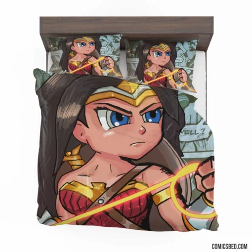 Wonder Woman Brunette DC Heroine Comic Bedding Set 1