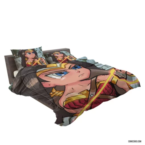 Wonder Woman Brunette DC Heroine Comic Bedding Set 2