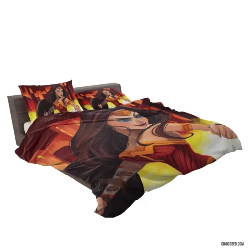 Wonder Woman Brunette DC Iconic Heroine Comic Bedding Set 2