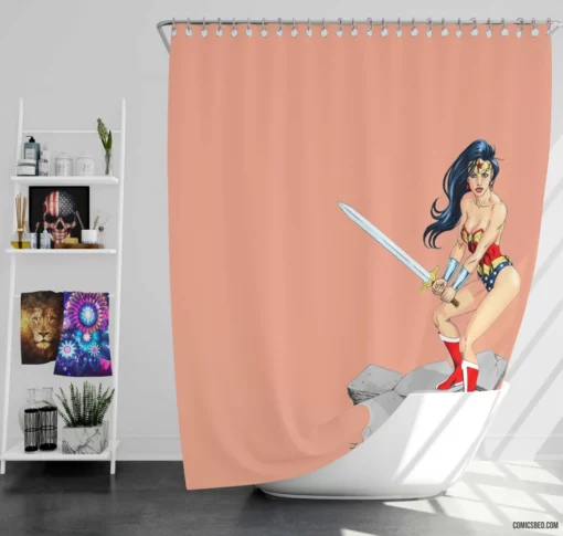 Wonder Woman Chronicles DC Icon Comic Shower Curtain