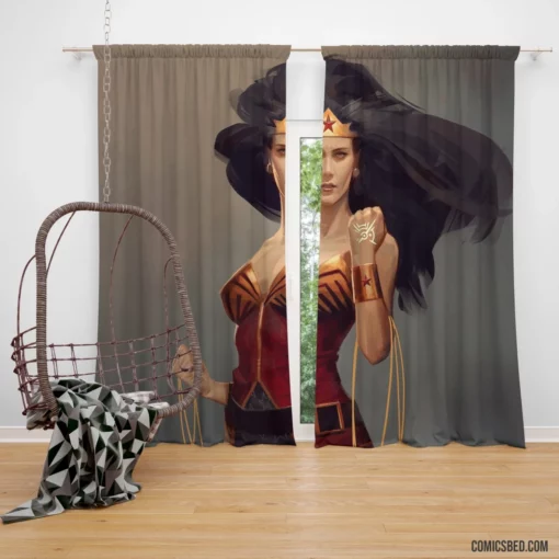 Wonder Woman DC Amazon Hero Comic Curtain