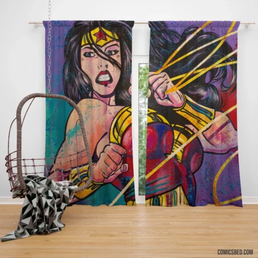 Wonder Woman DC Amazon Warrior Comic Curtain