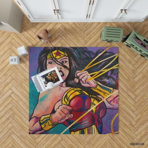 Wonder Woman DC Amazon Warrior Comic Rug