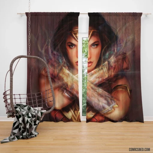 Wonder Woman DC Amazonian Comic Curtain