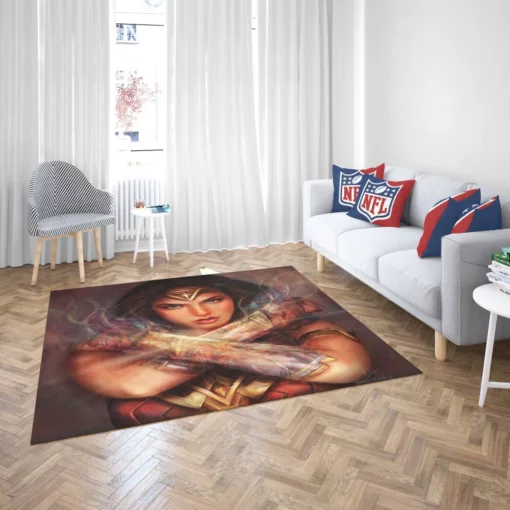 Wonder Woman DC Amazonian Comic Rug 2