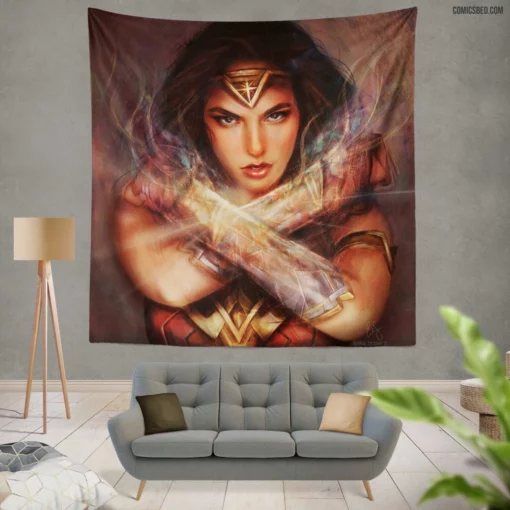 Wonder Woman DC Amazonian Comic Wall Tapestry