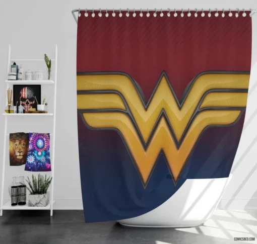 Wonder Woman DC Amazonian Icon Comic Shower Curtain