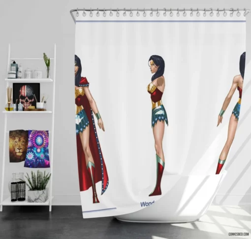 Wonder Woman DC Comic Icon Shower Curtain