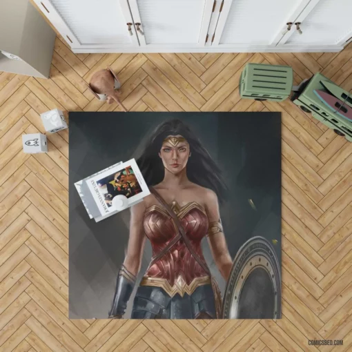 Wonder Woman DC Emblematic Defender Comic Rug