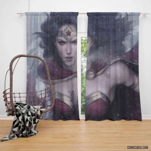 Wonder Woman DC Empowering Heroine Comic Curtain