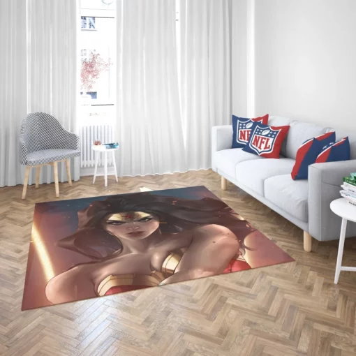 Wonder Woman DC Enigmatic Amazon Comic Rug 2