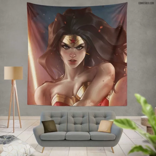 Wonder Woman DC Enigmatic Amazon Comic Wall Tapestry