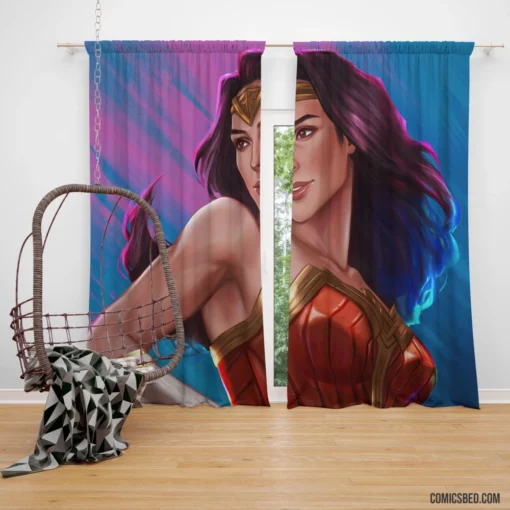 Wonder Woman DC Enigmatic Heroine Comic Curtain