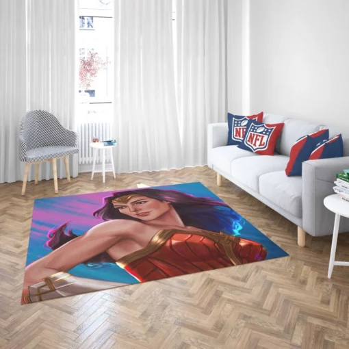 Wonder Woman DC Enigmatic Heroine Comic Rug 2