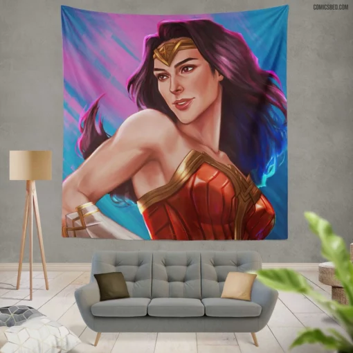 Wonder Woman DC Enigmatic Heroine Comic Wall Tapestry