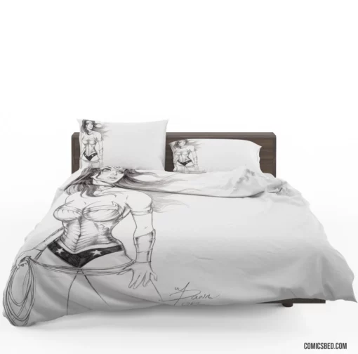 Wonder Woman DC Fierce Warrior Comic Bedding Set