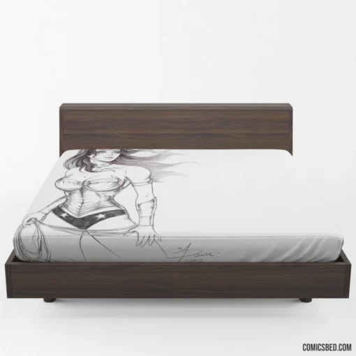 Wonder Woman DC Fierce Warrior Comic Fitted Sheet