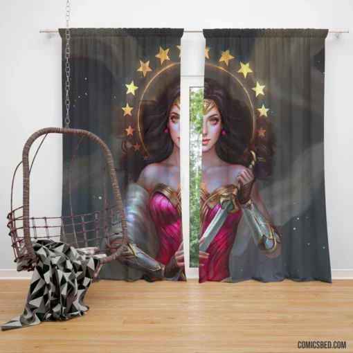 Wonder Woman DC Iconic Hero Comic Curtain