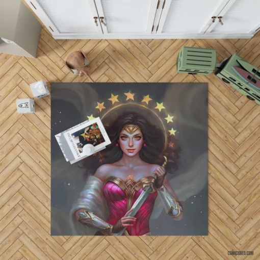 Wonder Woman DC Iconic Hero Comic Rug