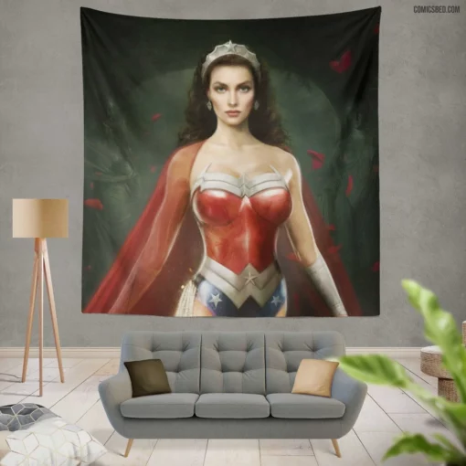 Wonder Woman DC Iconic Heroine Comic Wall Tapestry