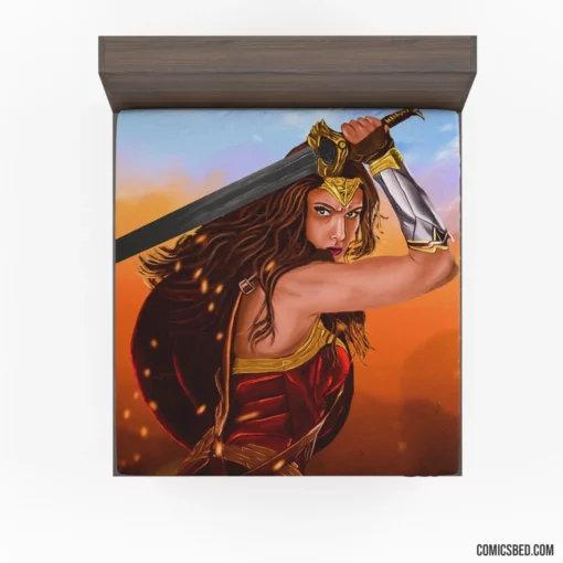 Wonder Woman DC Iconic Heroism Comic Fitted Sheet 1